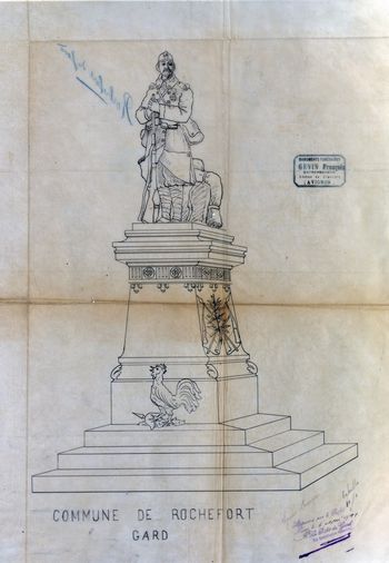 archives Gard guerre 1914-1918, 1939-1945, soldat, morts, monument