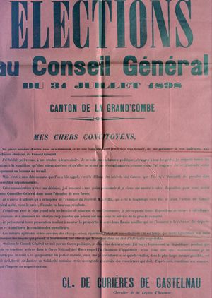Archives, Gard, élections, députés, cantonales, cantons