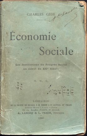 Archives Gard économie social solidarité Charles Gide