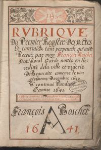 Archives Gard dessin notaire calligraphie Beaucaire