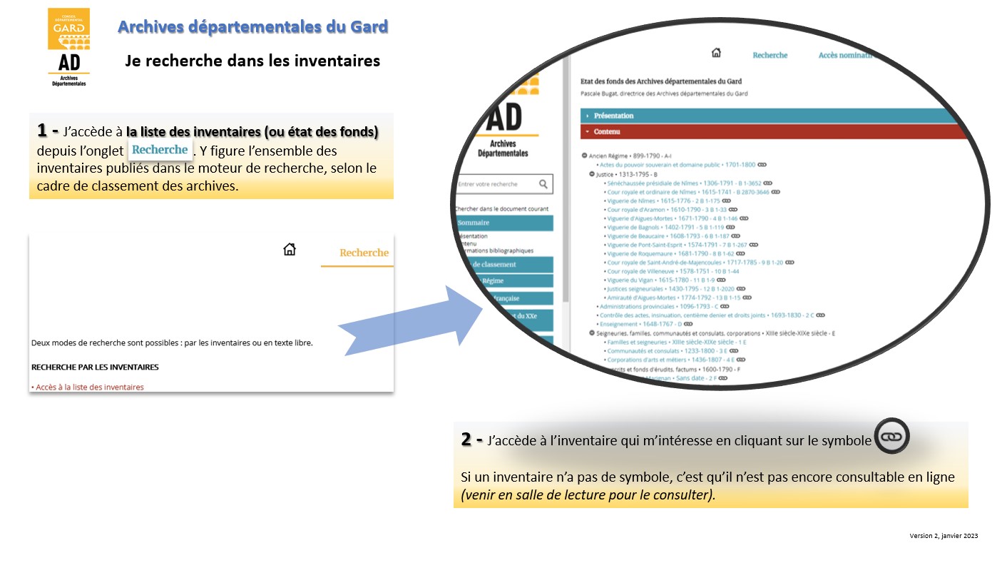 Utiliser le moteur de recherche du site de consultation des instruments